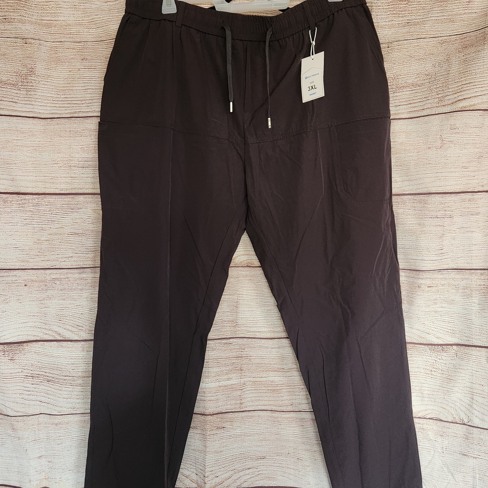 NWT Women's Dark Grey Track Pants - 3X Short